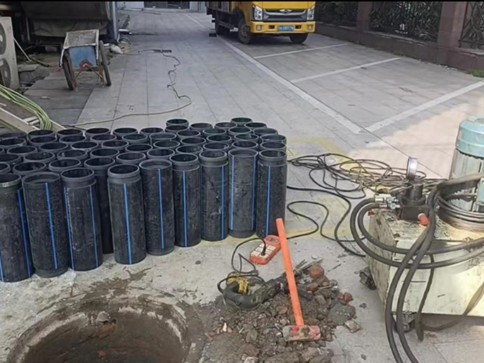 丰南PE置换管厂家 DN315置换管 非开挖管短管置换